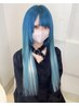 人毛100%エクステ80本　#染めれるエクステ#シールエクステ#ホワイトエクステ