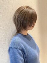 カルム 天神大名(calme)&nbsp;【calme】ボブレイヤー ウルフカット ミルクティーベージュ