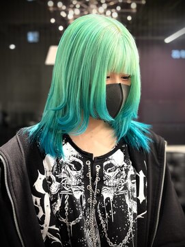 ディーカヘアーセンダイ(Di KA HAIR sendai) ミントグリーン×ターコイズ