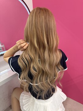 ロサ ファイブヘアー(Rosa..5Hair) ベージュ×ホワイトのMIXエクステ！！