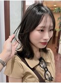 結んで美しい顔周りレイヤーボブ/髪質改善/kchiara福岡新名敬子