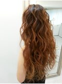 ボリュームウェーブダウンスタイル　ヘアセット