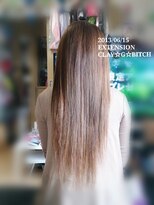 クレイジービッチ(CLAY G BITCH)&nbsp;【￥13800】仙台エクステ 人毛ストレート ヘソまで40本