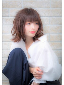 ソア 武蔵小杉(SOAR) 大人かわいい無造作カールとデザインカラー小顔ボブディ