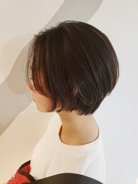 ソワン ドゥ ブレス フラン 東花園店(soin de brace Fran) くせ毛を活かしたショートボブ・丸みショート・黒髪