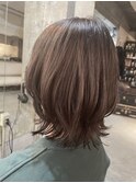 【roijir 表参道】ラベンダーグレージュ×ウルフカット