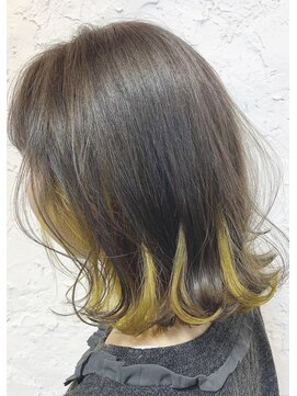 イシュ(ish.) イエローインナーカラー(曳舟/押上/錦糸町)