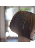 前下がり刈り上げボブ