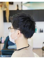 ヘアーデザイン ピニック(hair design P2C)&nbsp;ツーブロック　かき上げスタイル