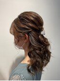 [ハーフアップ]石澤彩咲ふわふわパーティヘア♪