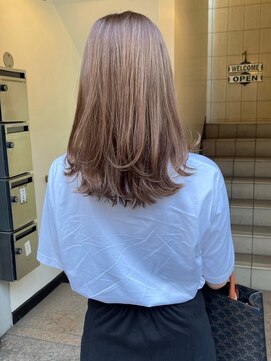 ハニーシブヤ(HONEY shibuya) 大人可愛い20代30代40代ローレイヤー×バニラベージュ(nogu)