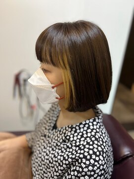 ヘアーカルチャー 小倉台店 HAIR CULTURE ショートヘアイヤリングカラーライトブラウン