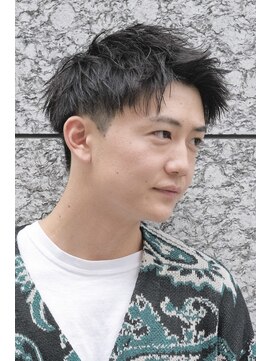 メンズフィール 南森町(MENS FEEL) アップバング　ショートスタイル