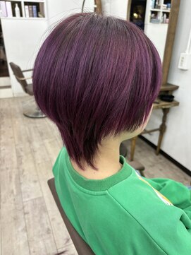 アーシェ 横浜店(A'SHE) ［A'SHE］マッシュウルフ＋*・ピンクパープル・*