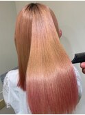 大人綺麗なうる艶ストレート#9 グラデーション髪質ケアカラー