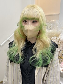 アルファバイオリカ(ALPHA by ORIKA) 裾グリーンカラー