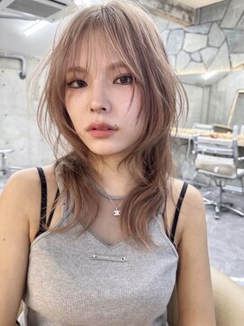 サイン 渋谷(SIGN) ザクザクレイヤーカット巻き方簡単ミディアムロング韓国表参道