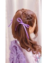 ヘアメイクサロン チャンス(Hair make salon CHANCE)&nbsp;ハートハーフツイン