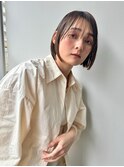ナチュラルパツっとボブ
