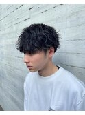 波巻きスパイラルパーマツイストスパイラルパーマ韓国マッシュ