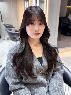 シー バイ ロンド 新宿(Sea by Lond) 【梶川】韓国レイヤー×小顔に見せる顔周り[艶髪/髪質改善]