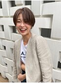シースルーバング×ショートヘア