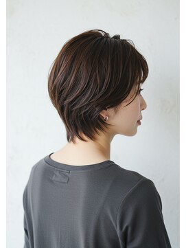 アントワープトーキョー(antwerp TOKYO) 30代40代50代ショートレイヤー耳かけショート白髪染め髪質改善