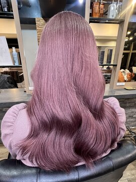 ラピス 横浜(Lapis) ピンクラベンダーブリーチカラーシールエクステ