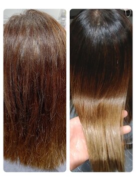 エイモアヘアサロン(A more hair salon) 【縮毛矯正】+【ダメージ修復トリートメント】