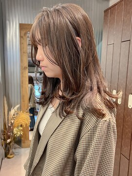 マッシュ チャヤマチ(MASHU chayamachi) 【透明感ケアカラー】赤みを消したオリーブグレージュ