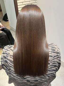 スーリール 小倉店(Sourire) 大人の透け感ロングヘア♪髪質改善縮毛矯正♪20代30代