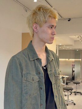 ロマリア 渋谷 渋谷宮益坂(Lomalia) 乾かすだけでキマる髪/メンズハイトーンショート