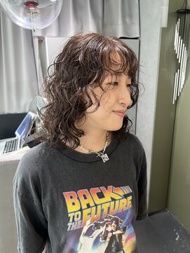 リラス 博多(rilas) くるくるパーマスタイル　伸びてもかわいい　ドライスタイリング