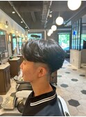 【BarBerBROS】ニュアンスパーマ　毛流れパーマ　センター分け