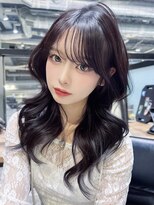 アイティー バイ アルバム 中野店(IT by ALBUM)&nbsp;ロング暗めカラー韓国ヘア顔周りレイヤー_F20915