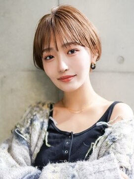 ギークス(GEEKS) 【GEEKS渋谷】大人ショートボブ/シースルーバング/冬カラー/小顔