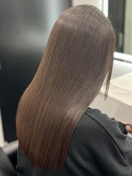 ピリオド 赤坂(Period.) ロングヘアー上品ブラウンカラー上級髪質改善　赤坂見附