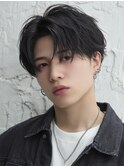 韓国風センターパートで小顔映え