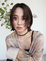アルバム 新宿(ALBUM SHINJUKU)&nbsp;韓国ヘア顔周りレイヤー前髪グレージュショート_ba522122