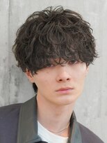 フィフス 大分(fifth)&nbsp;大分シャドウパーマメンズカットラウンドマッシュツーブロック