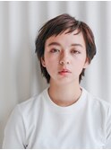 SHORT［ウルフ・ショートバング・ニュアンスパーマ］