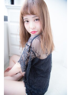 アンジュ ヘアー(Ange hair) アンジュヘアー　ナチュラルセミウェットスタイル