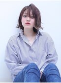 ■M.SLASHセンター南・15-1★■透け感バング切りっぱなしBOB