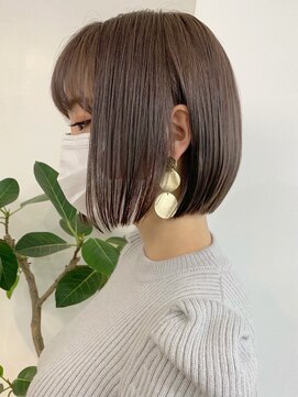 エリマ 調布(elima) ミニボブ ショートボブ切りっぱなしボブイルミナカラー20代30代