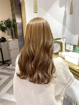 ロンドアベニール 北千住(Lond avenir) 韓国風ロング　ベージュアッシュ　西田大樹