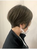 大人ショート×グレージュ