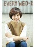 大人可愛い☆ひしがたショートボブ