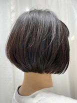 サロン LH(salon LH) 【salon LH 金剛本店】切りっぱなしボブ,暗髪