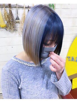 トーク 伊丹本店(TAL'KE) TAL'KE/バングカラー×ブルーブラック_925