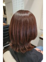 レヴル(REBEL) くびれミディアム/チェリーブラウン/韓国風/ブリーチなしカラー